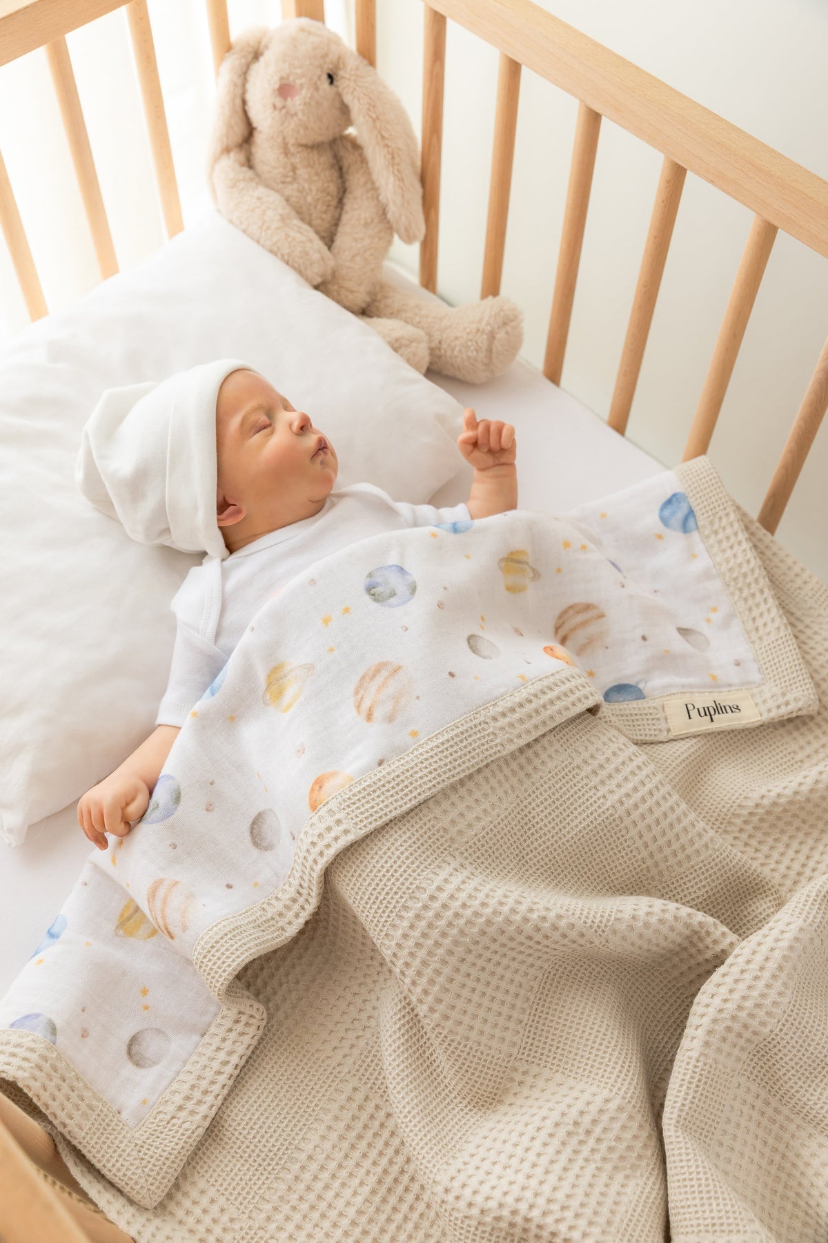 Dreamy Planets Personalized Baby Blanket – 100% Cotton