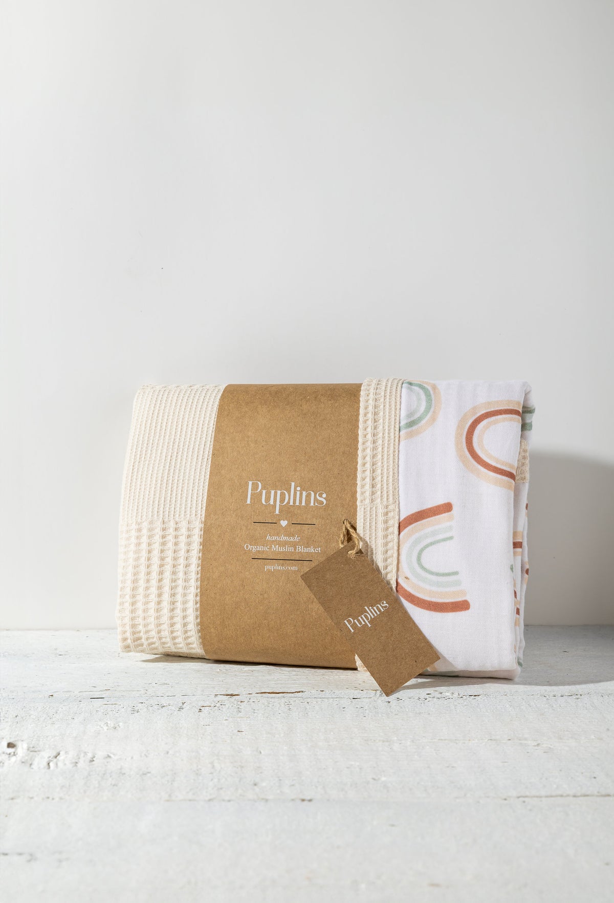 Peachy rainbow Personalized Baby Blanket – 100% Cotton