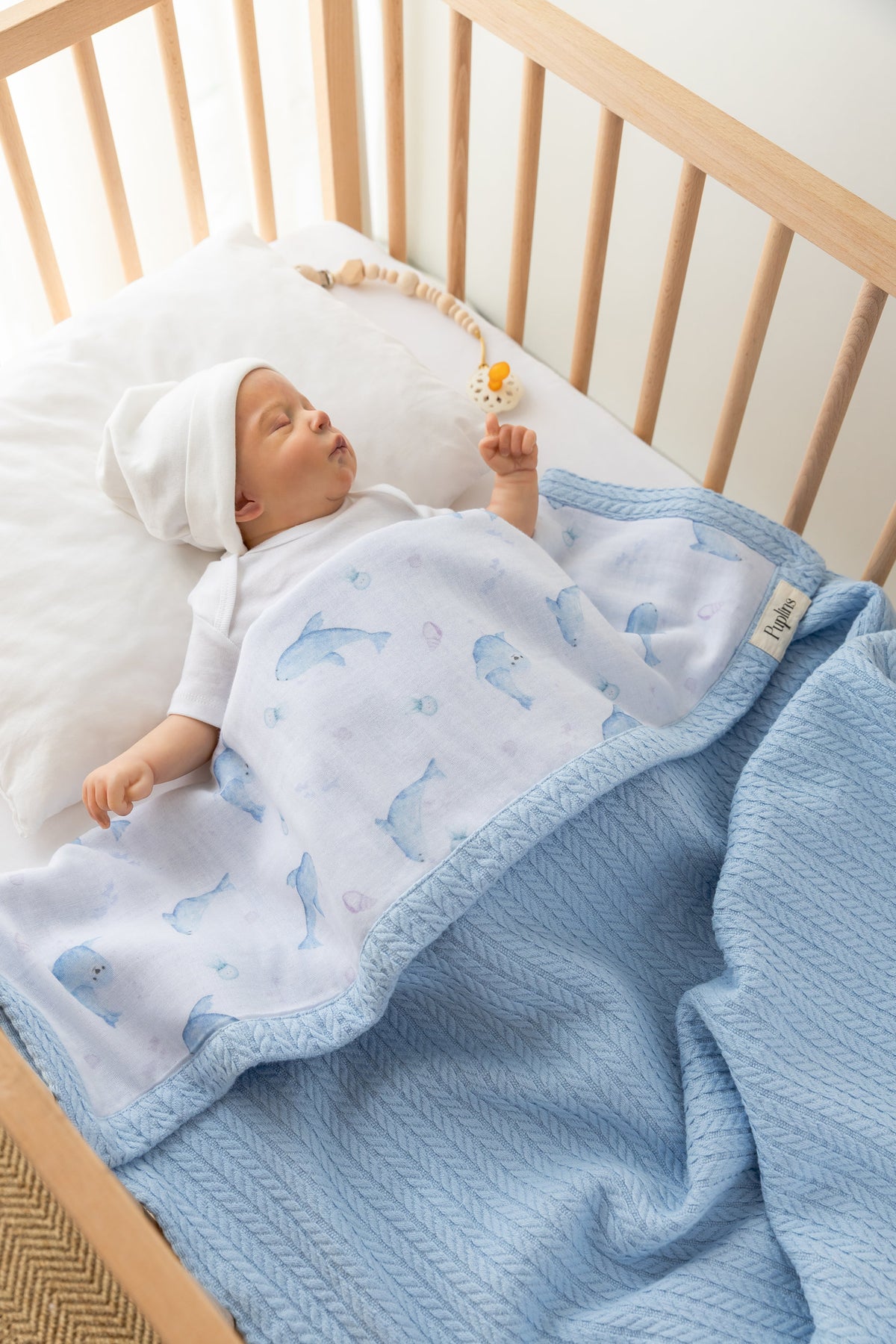 Sally Seal Personalized Baby Blanket – 100% Cotton