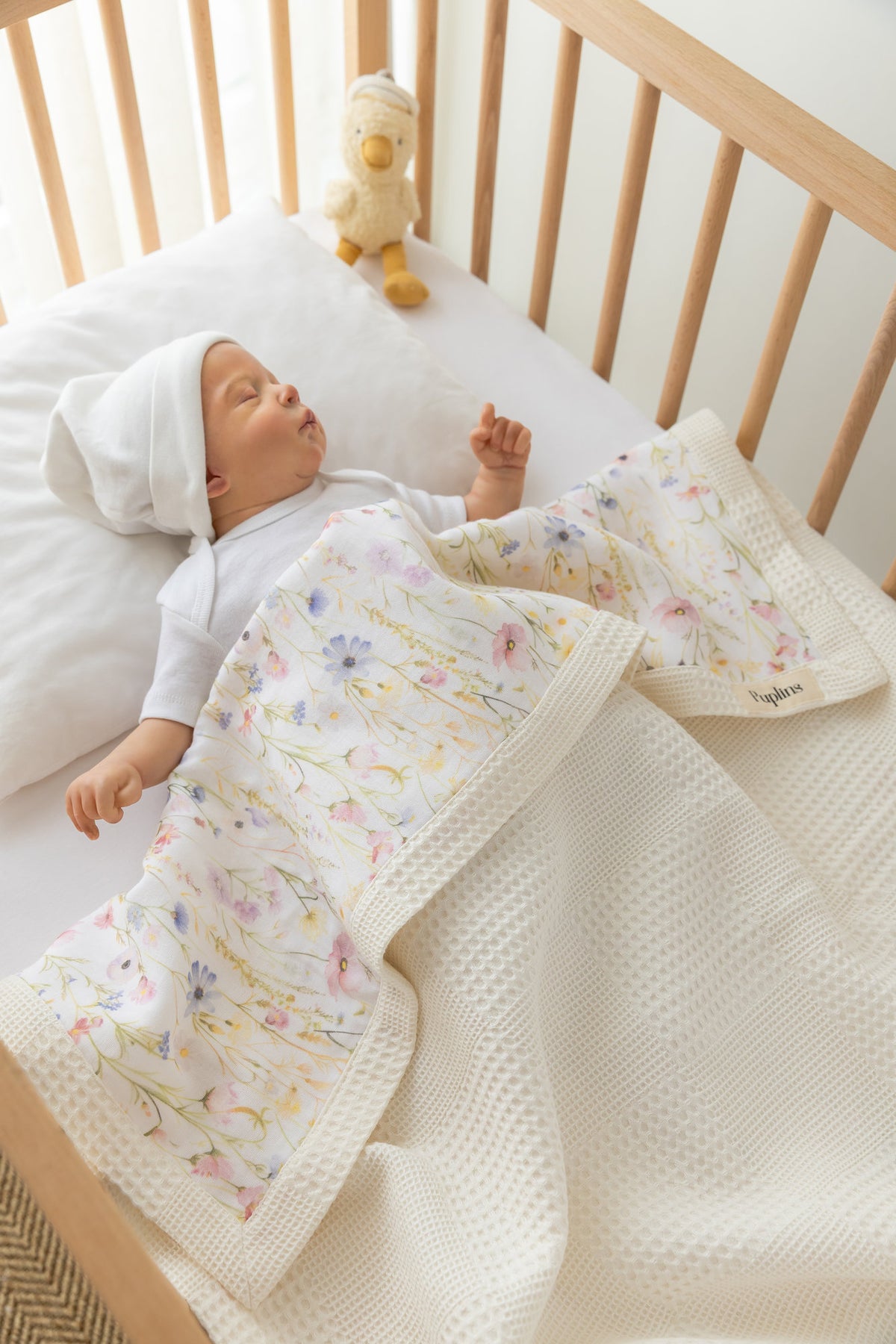 Spring Bouquet Personalized Baby Blanket – 100% Cotton