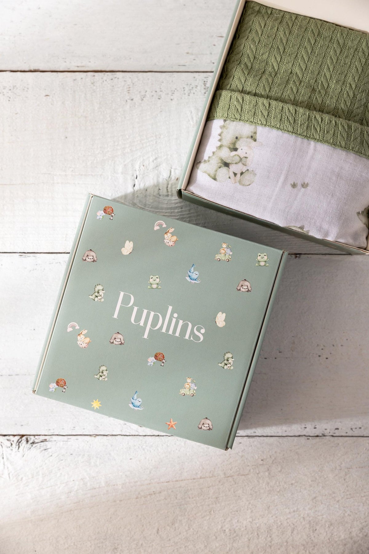 Cloudy Balloon Personalized Baby Blanket – 100% Cotton