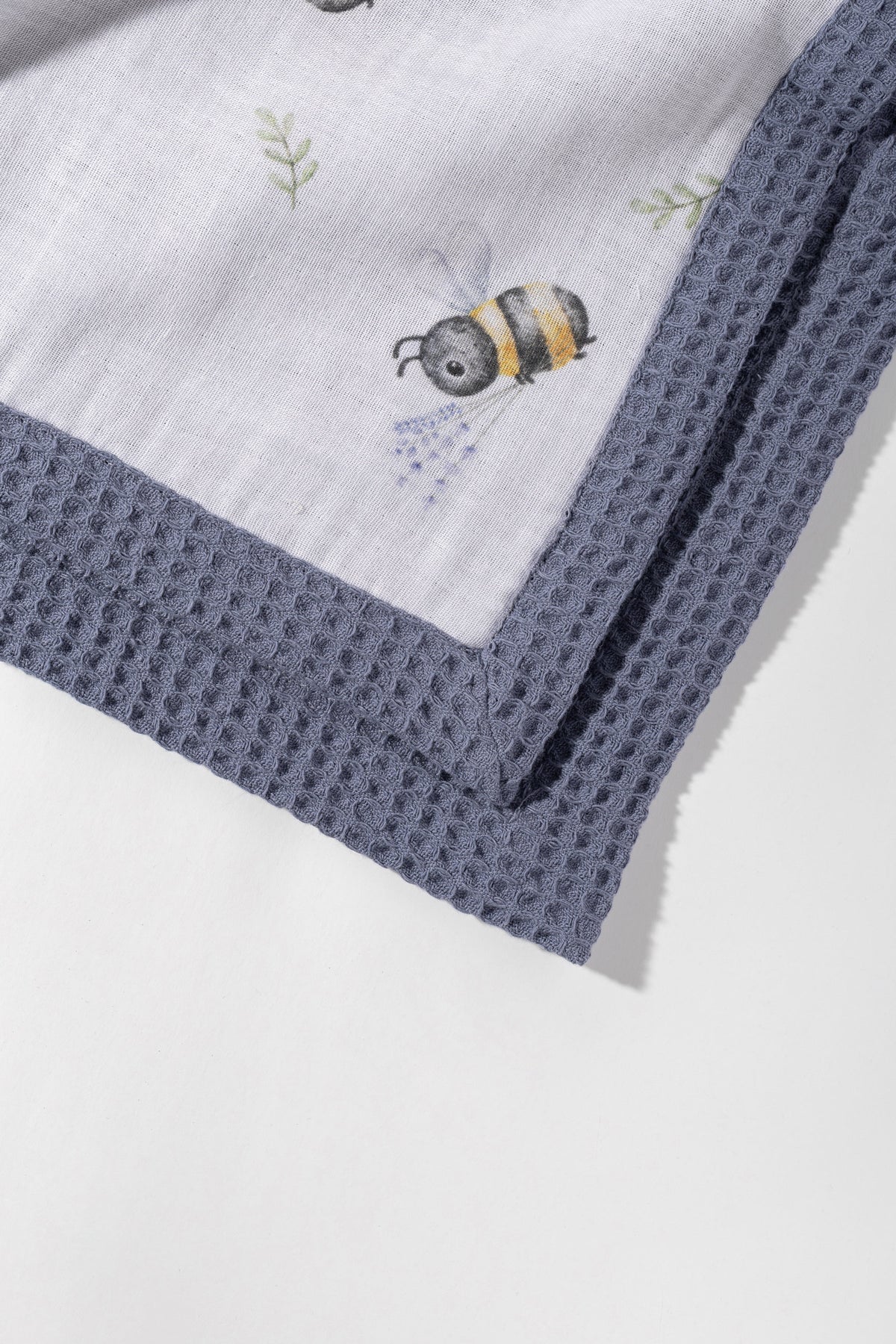 Blue Bloom Personalized Baby Blanket – 100% Cotton