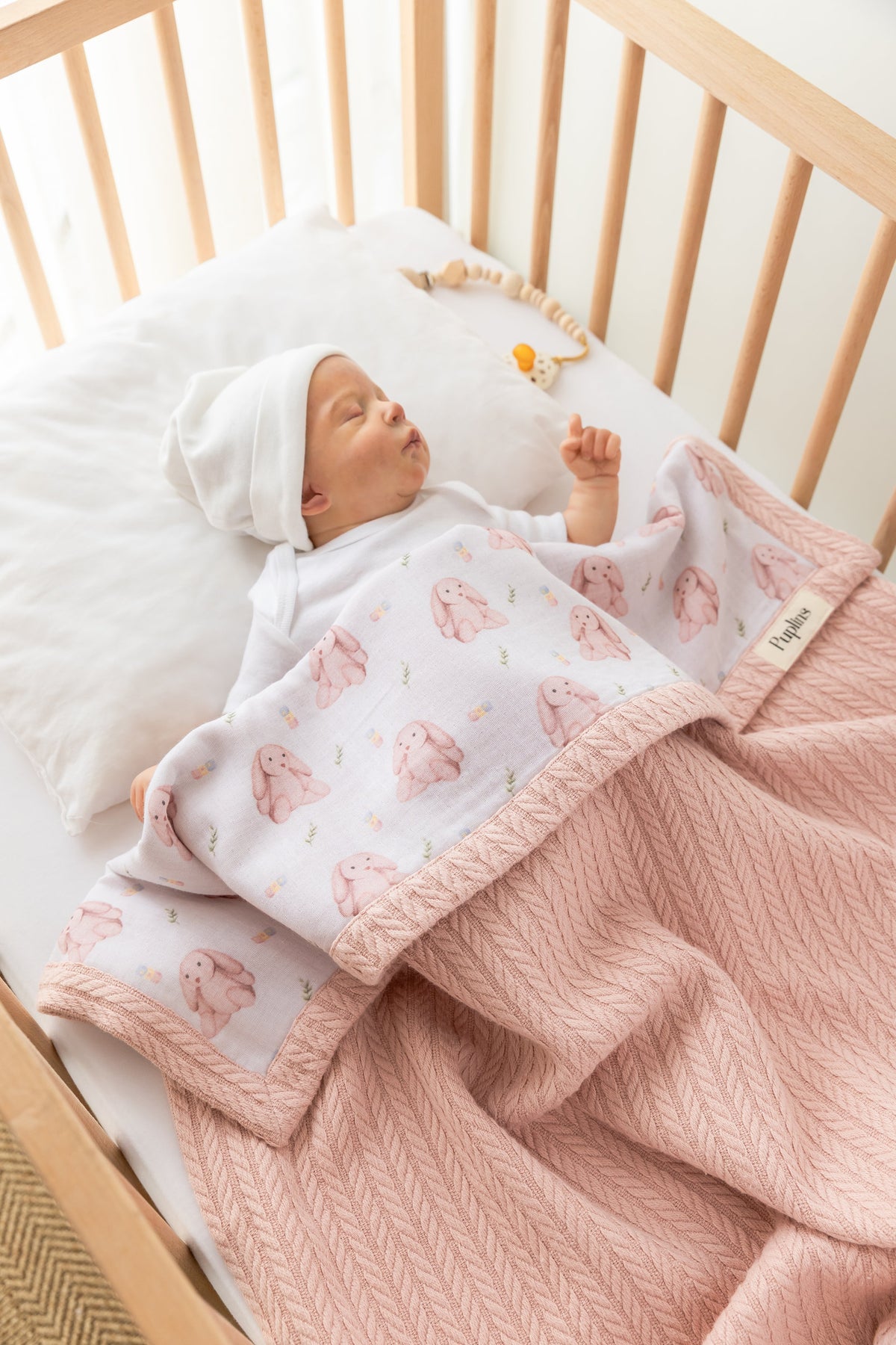 Bunney  Bella Personalized Baby Blanket – 100% Cotton