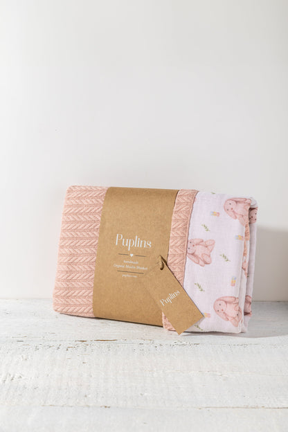 Bunney  Bella Personalized Baby Blanket – 100% Cotton