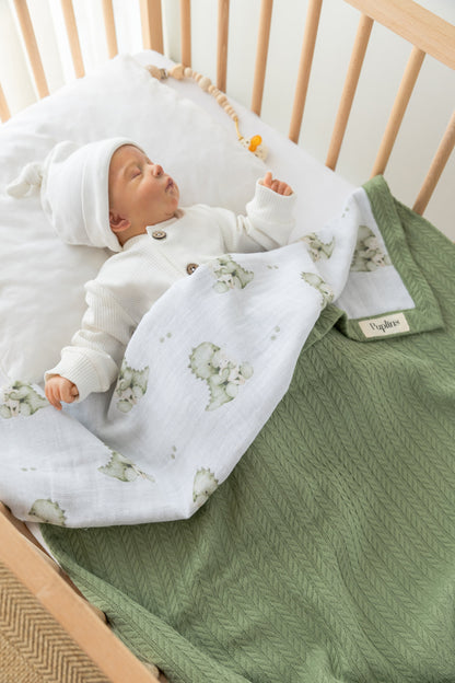 Dino Boo Personalized Baby Blanket – 100% Cotton