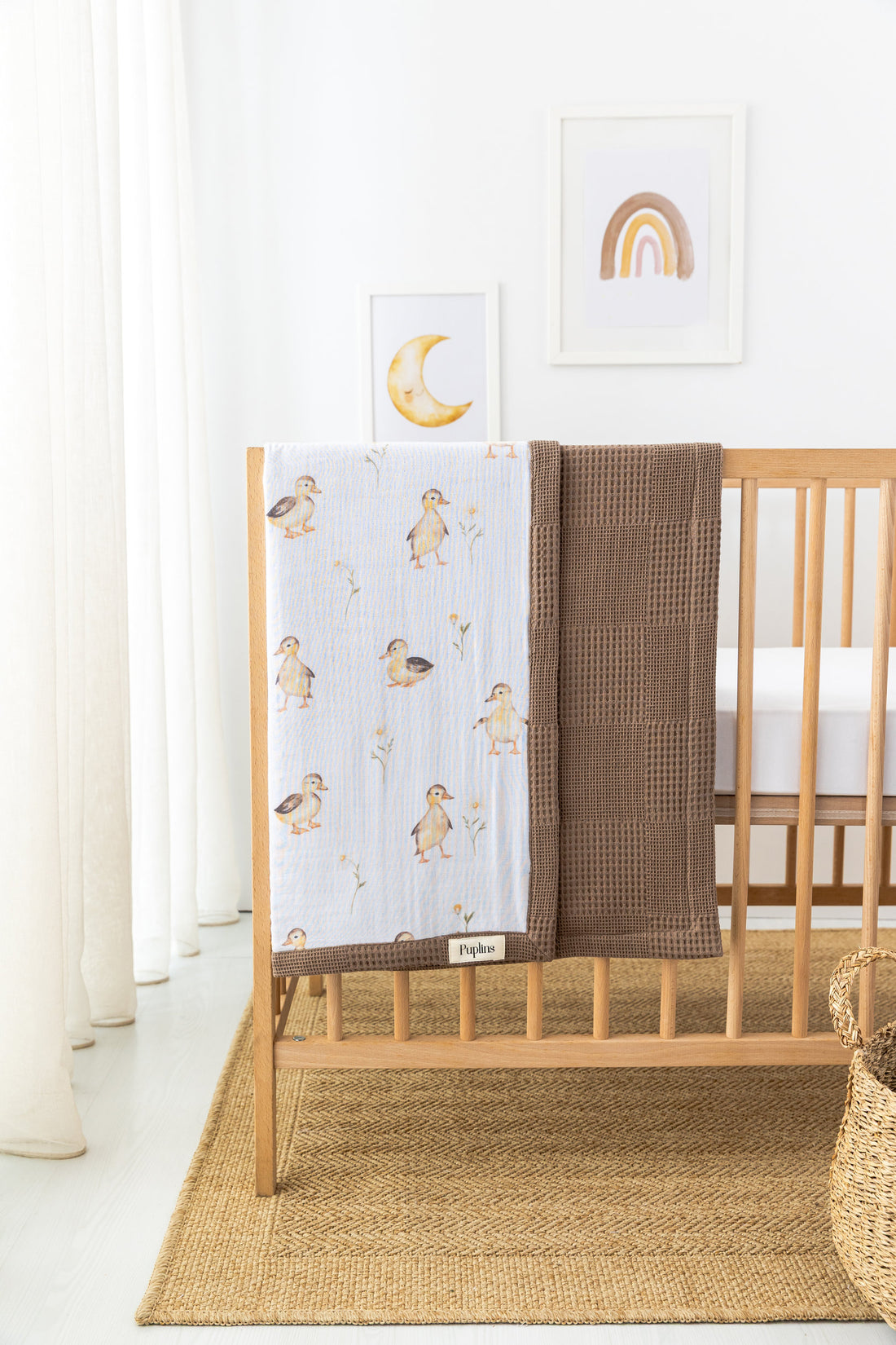 Duck Lou Kişiselleştirilmiş Bebek Battaniyesi – %100 Pamuk