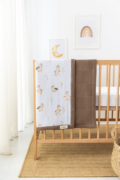 Duck Lou Personalized Baby Blanket – 100% Cotton
