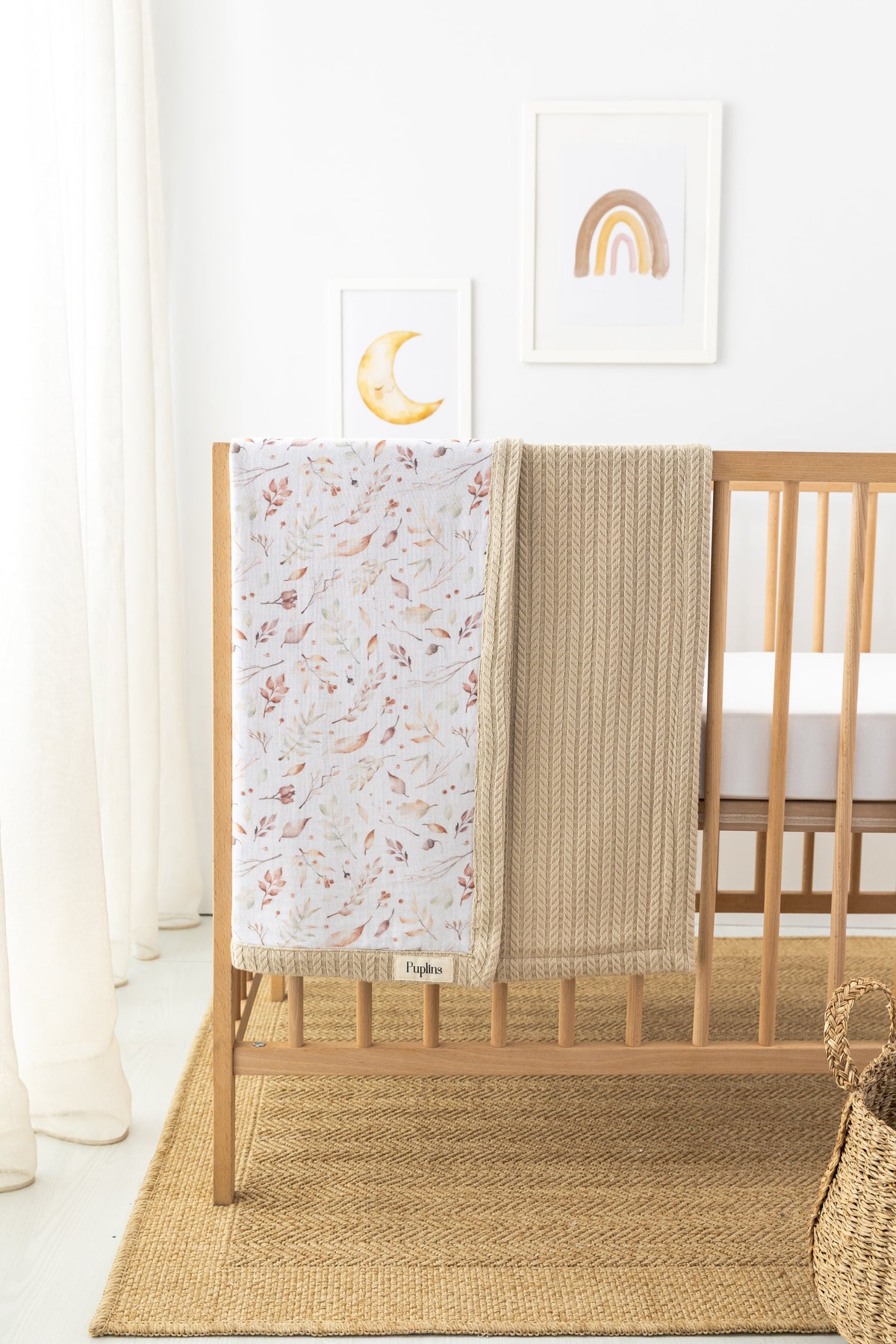 Fall Bouquet Personalized Baby Blanket – 100% Cotton