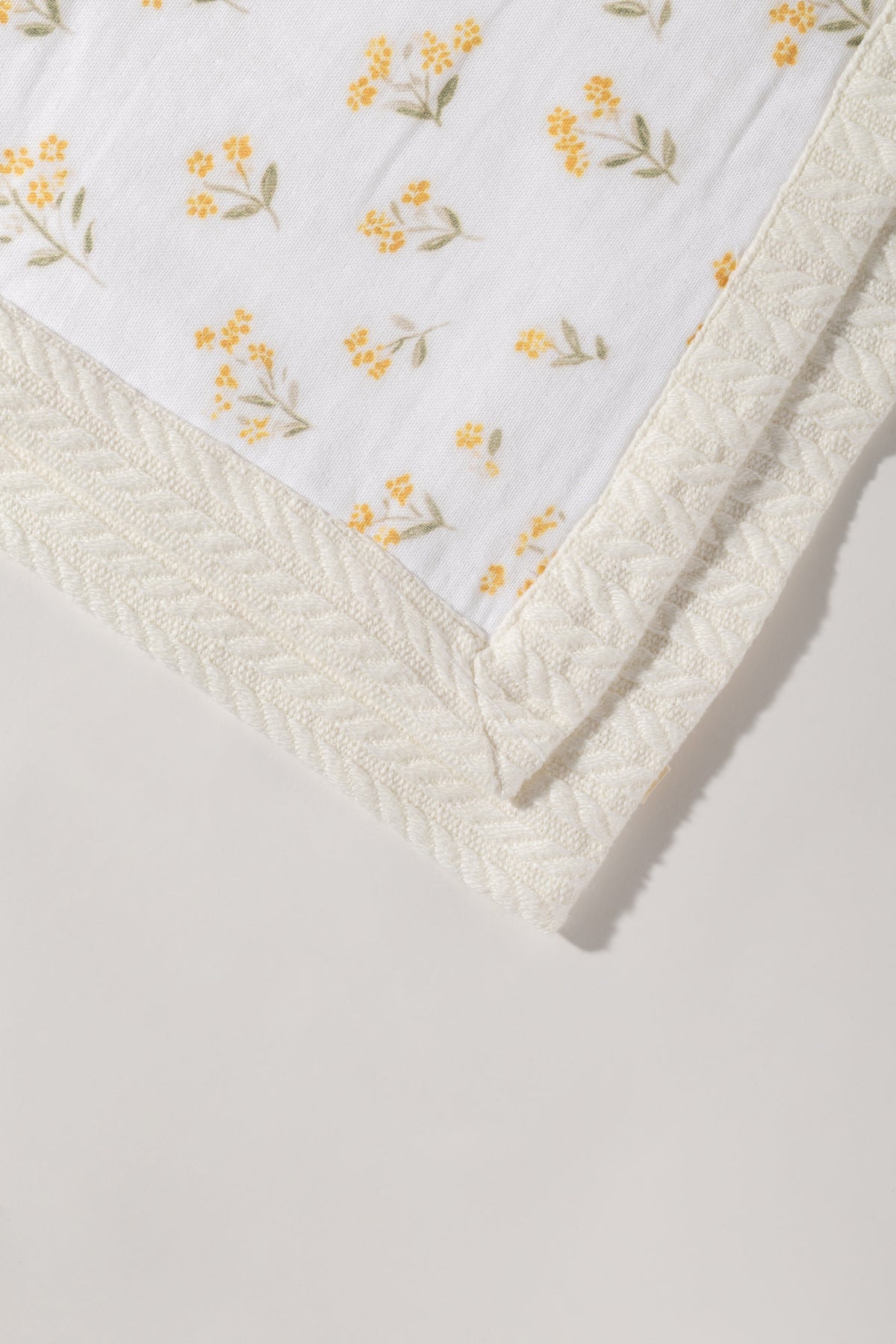 Yellow Bloom Personalized Baby Blanket – 100% Cotton
