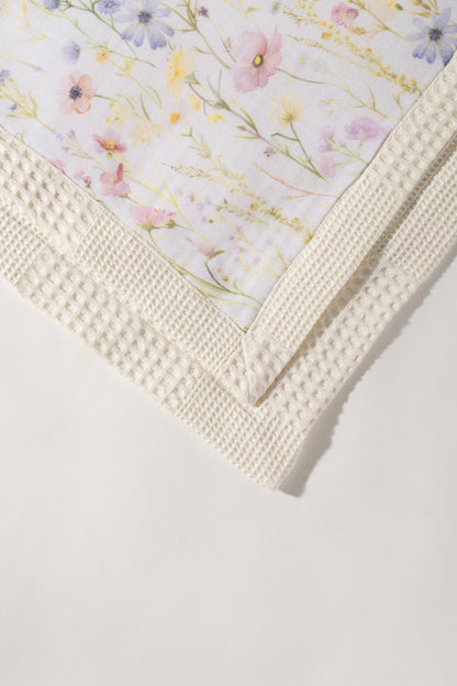 Spring Bouquet Personalized Baby Blanket – 100% Cotton