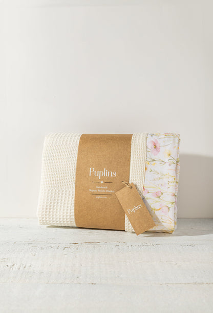 Spring Bouquet Personalized Baby Blanket – 100% Cotton