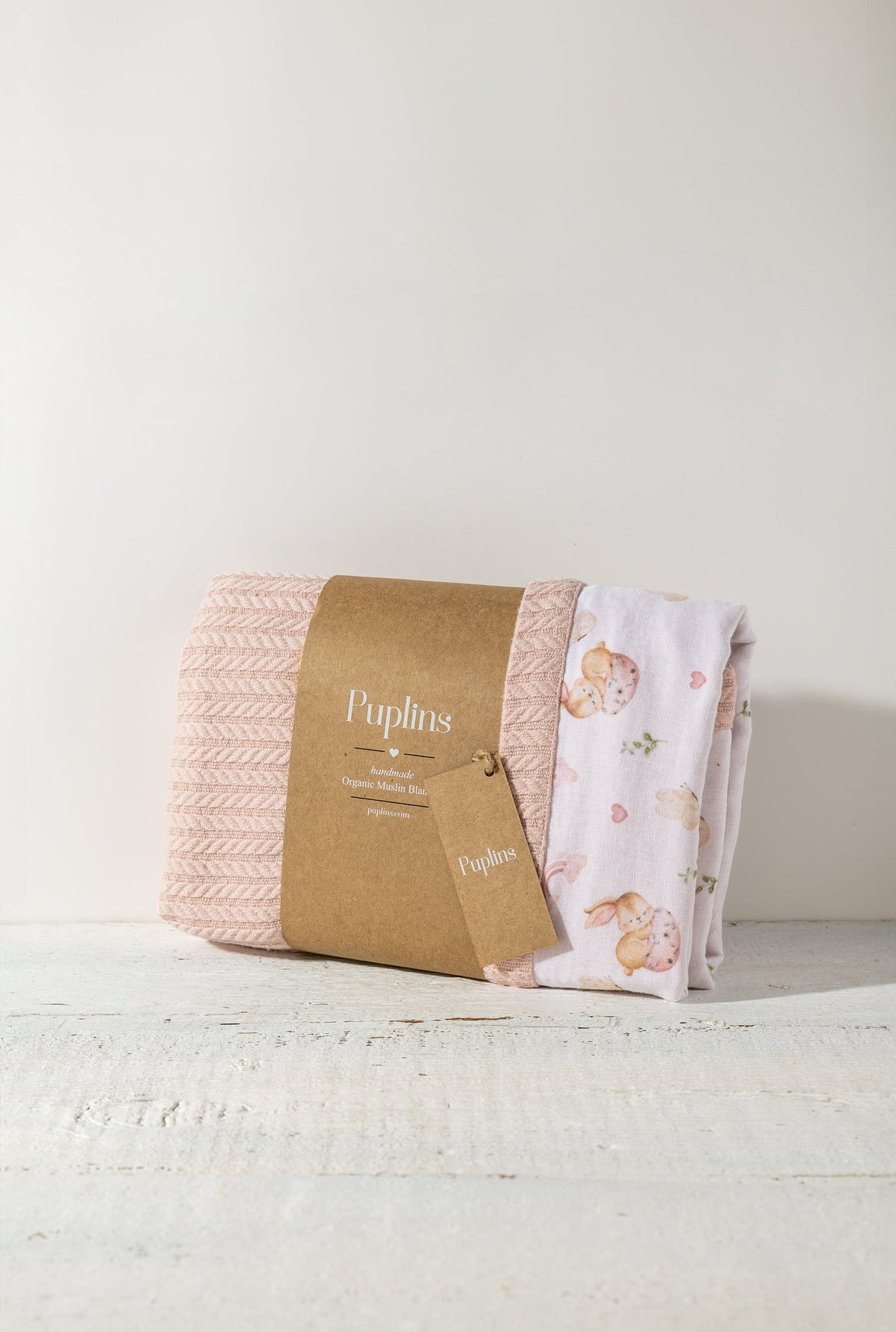 Snoozy Bunny Personalized Baby Blanket %100 Cottton