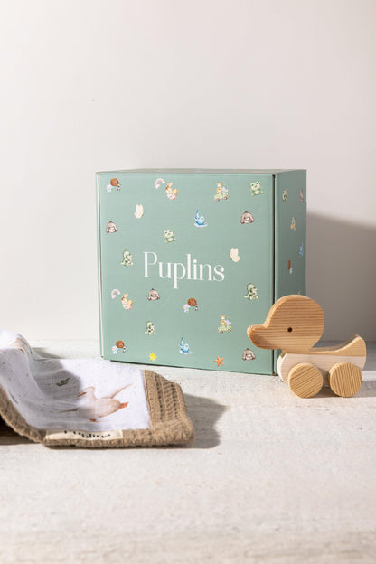 Blue Bloom Personalized Baby Blanket – 100% Cotton